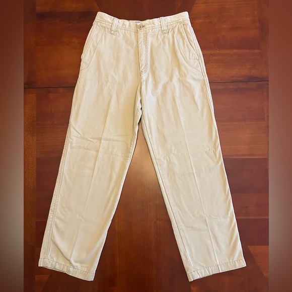 Vintage IZod American Chino Flat Front Khaki - Picture 2 of 15
